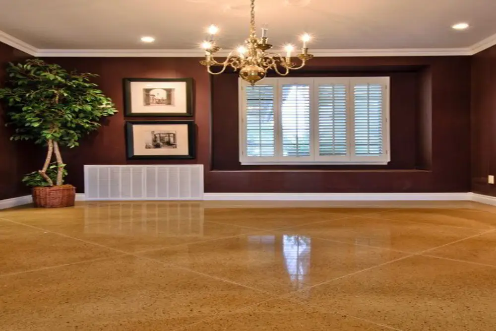 Residential Stained Concrete Flooring