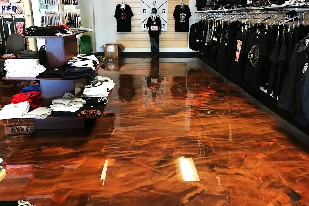 Retail Metallic Epoxy Flooring