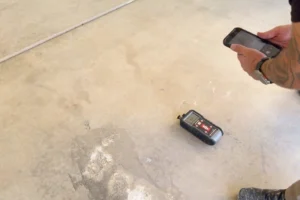 moisture testing before basement epoxy flooring