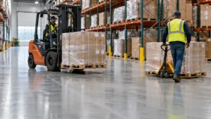 Can Epoxy Flooring Handle Forklift and Pallet Jack Traffic