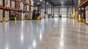 epoxy vs polished concrete warehouse floors