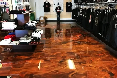 Retail Metallic Epoxy Flooring